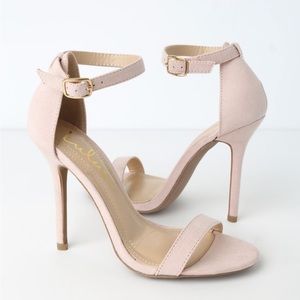 Elsi Light Nude Single Strap Heels